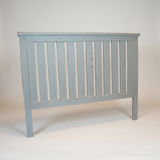 Grey Slatted Headboard - Studio Shot