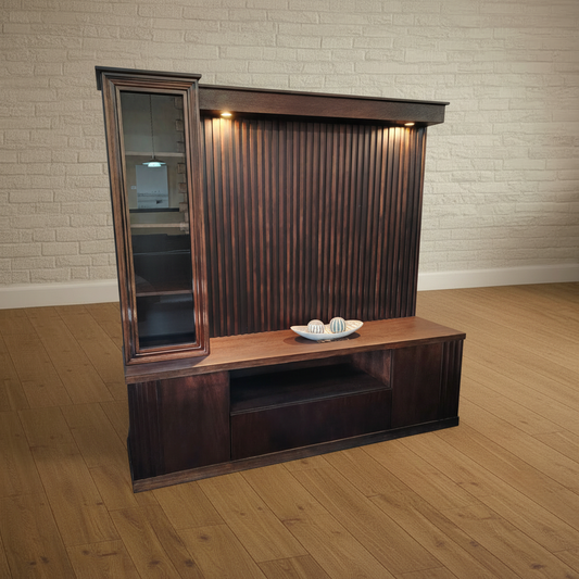 Wall Unit - Price Tag Removed & Clean Glass